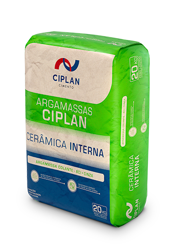 Embalagem de 20kg da Argamassa ACI Ciplan, para cerâmica interna.