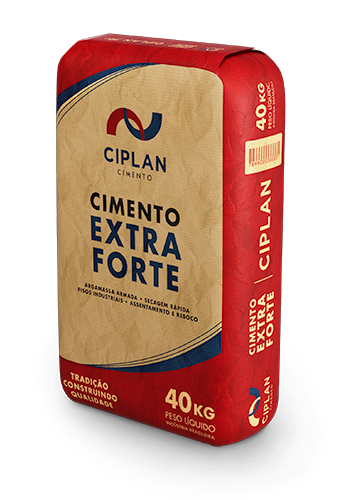 Embalagem de 40kg do Cimento Extra Forte Ciplan