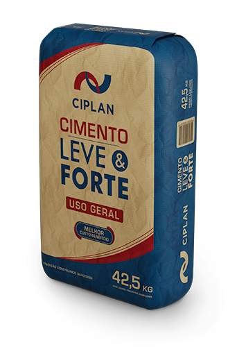 Embalagem de 42,5kg do Cimento Leve e Forte Ciplan
