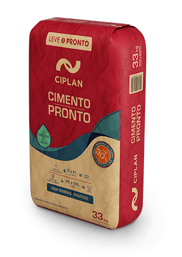 Embalagem de 33kg do Cimento Pronto Ciplan