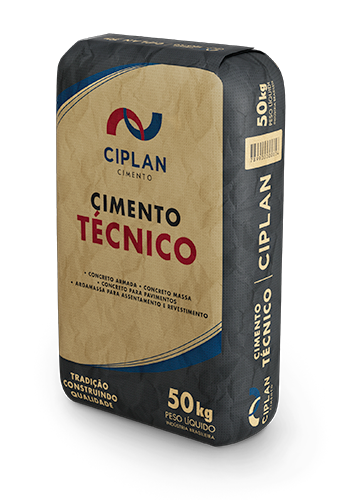 Embalagem de 50kg do Cimento Técnico Ciplan