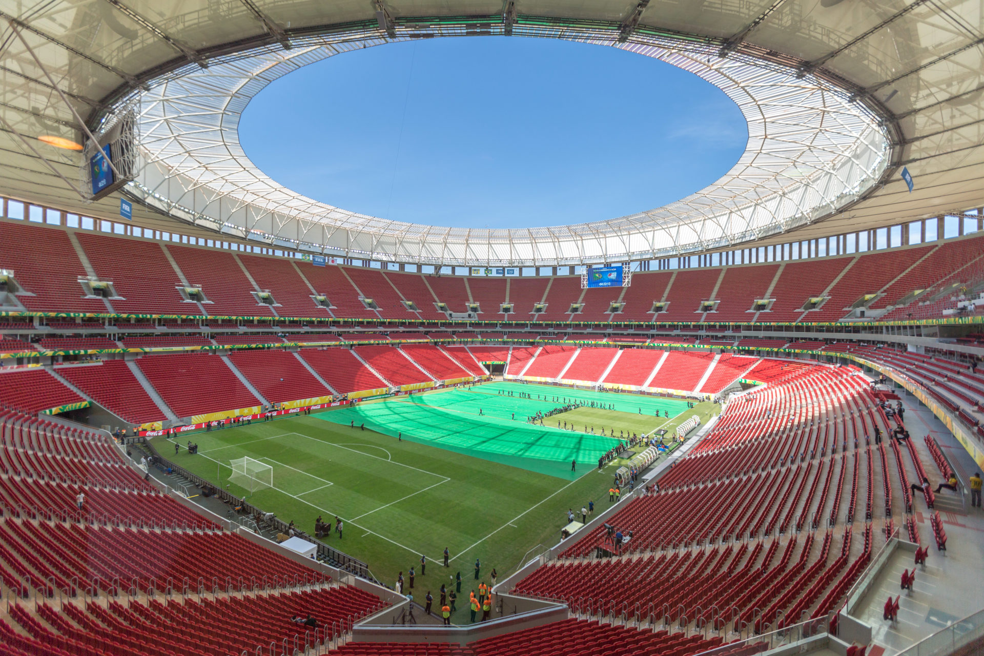 Estádio Mané Garrincha, Brasília/DF. Obra feita com cimento Ciplan.